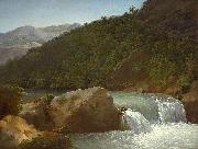 Jean-Joseph-Xavier Bidauld View of the Cascade of the Gorge near Allevard oil painting